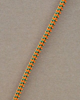 Djembe PES rope 5 mm Zigzag Fluo orange / green 100 m
