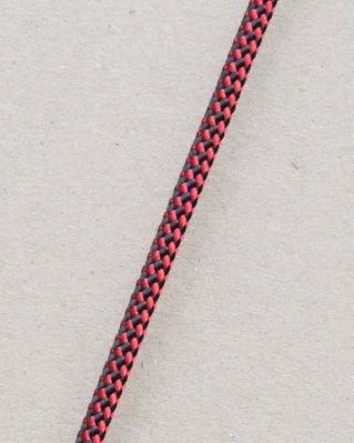 Djembe PES rope 5 mm Checkerboard Red / black 100 m