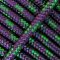 Reinforced djembe drum rope 4 mm Violet / Green 100 m