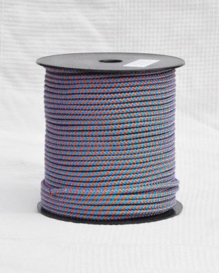 Djembe PES rope 5 mm Diagonale Blue / copper 100 m
