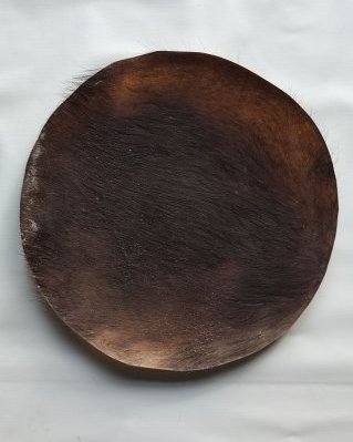 Thick drum cow / steer skin with hair L