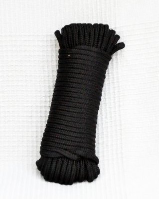 PA hollow djembe drum rope 6 mm Black 20 m