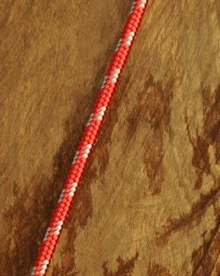 Djembe PES rope 6 mm Red / grey 100 m