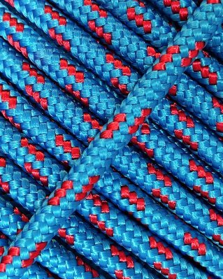 Reinforced djembe drum rope 5 mm Blue / Red 100 m