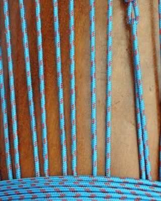 Reinforced djembe drum rope 5 mm Blue / Red 20 m