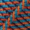 Djembe PES rope 5 mm Spiral Blue / copper 20 m