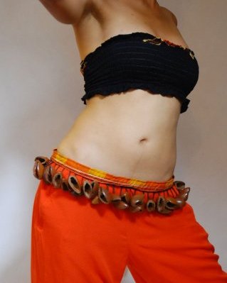 Ekpiri rattle belt L