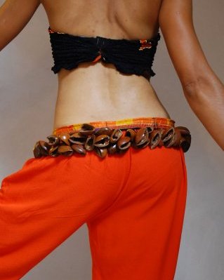 Ekpiri rattle belt L