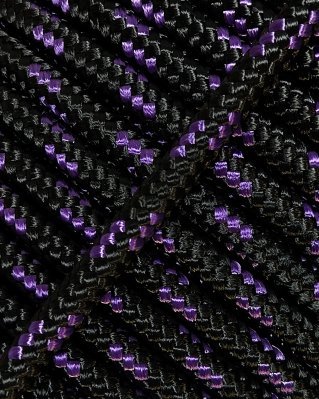 Reinforced djembe drum rope 4 mm Black / Violet 10 m
