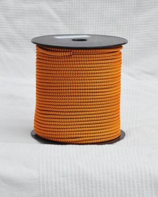 Djembe PES rope 5 mm Zigzag Fluo orange / green 100 m