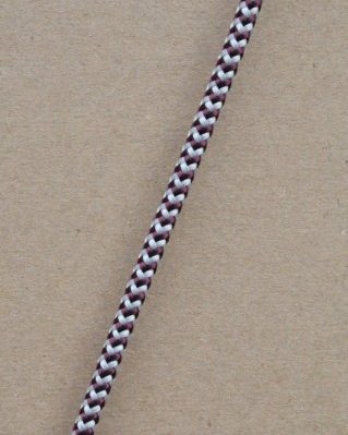 Djembe PES rope 5 mm Zigzag Wine / grey 100 m