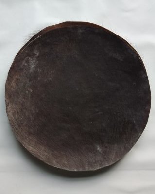 Very very thick drum steer / bull / buffalo skin with hair L
