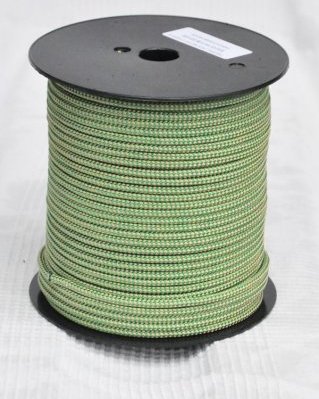 Djembe PES rope 5 mm Checkerboard Green / beige 100 m