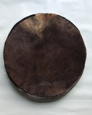 Very thin djembe cow / calf skin with hair L