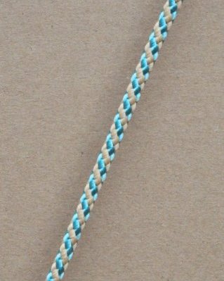 Djembe PES rope 5 mm Diagonale Pastel blue / beige 100 m