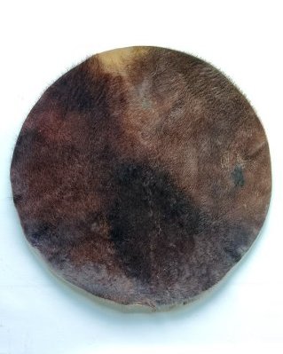Thin djembe horse skin with hair L
