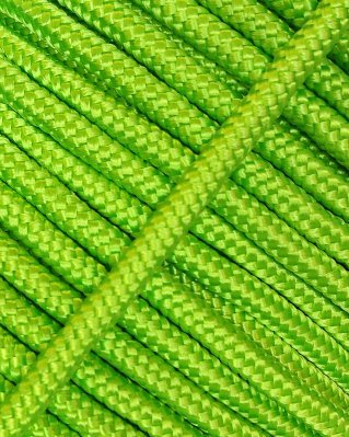 Reinforced djembe drum rope 5 mm Fluo green 20 m