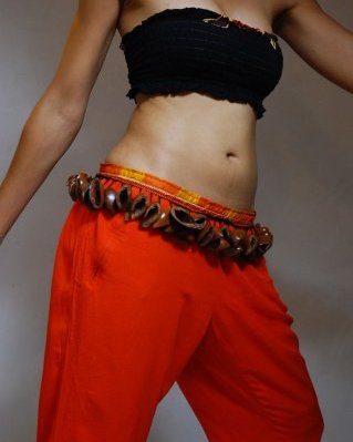 Ekpiri rattle belt S