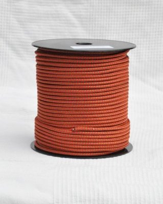 Djembe PES rope 5 mm Zigzag Red / brass 100 m