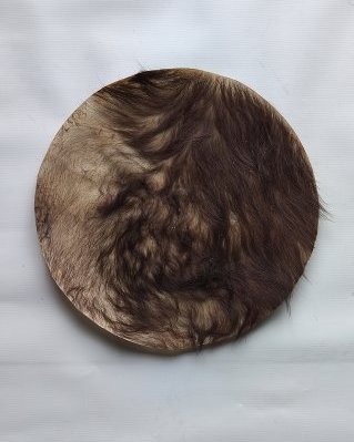 Very thin djembe cow / calf skin with hair S