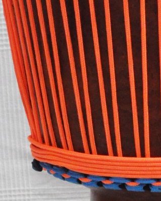 Reinforced djembe drum rope 5 mm Fluo orange 100 m