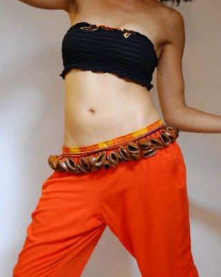 Ekpiri rattle belt S