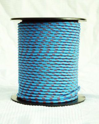 Djembe PES rope 6 mm Blue / red 100 m