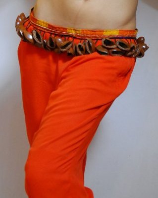 Ekpiri rattle belt L