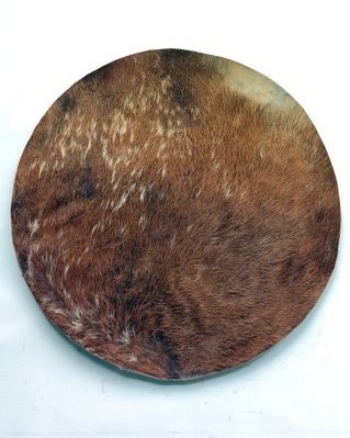 Very thin djembe horse skin with hair L