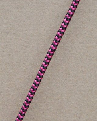 Djembe PES rope 5 mm Zigzag Raspberry / black 100 m