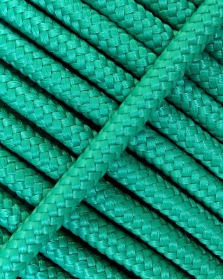 Reinforced djembe drum rope 5 mm Emerald green 100 m