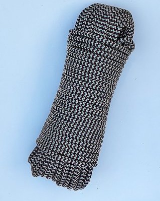 Djembe PES rope 5 mm Herringbone Wine / grey 20 m