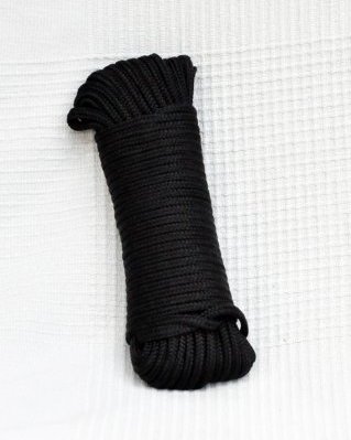 PA hollow djembe drum rope 5 mm Black 20 m