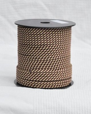 Djembe PES rope 5 mm Diagonale Wine / beige 100 m