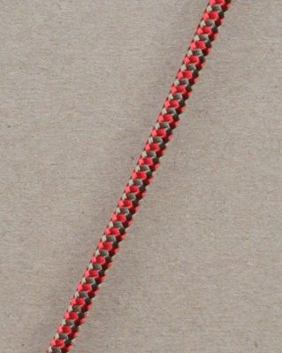 Djembe PES rope 5 mm Zigzag Red / brass 100 m